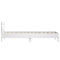 vidaXL Bed Frame without Mattress with LED Lights White 90x190 cm Single