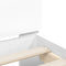 vidaXL Bed Frame without Mattress with LED Lights White 90x190 cm Single