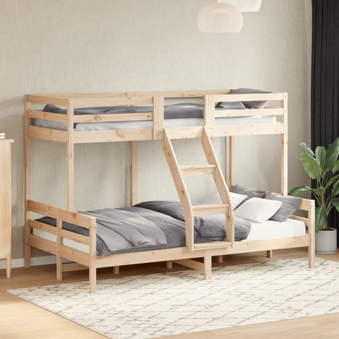 vidaXL Bunk Bed without Mattress 80x200/120x200 cm Solid Wood