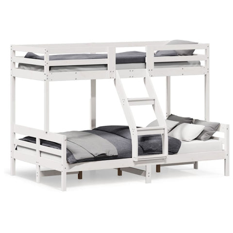 vidaXL Bunk Bed without Mattress 80x200/120x200 cm White Solid Wood