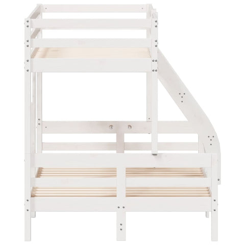 vidaXL Bunk Bed without Mattress 80x200/120x200 cm White Solid Wood