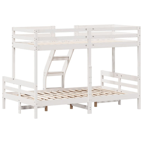 vidaXL Bunk Bed without Mattress 80x200/120x200 cm White Solid Wood