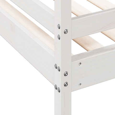vidaXL Bunk Bed without Mattress 80x200/120x200 cm White Solid Wood