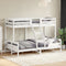 vidaXL Bunk Bed without Mattress 80x200/120x200 cm White Solid Wood