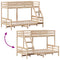 vidaXL Bunk Bed without Mattress 80x200/120x200 cm Solid Wood