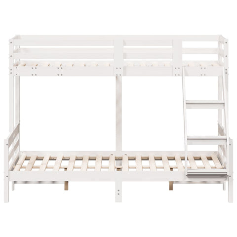 vidaXL Bunk Bed without Mattress 80x200/140x200 cm White Solid Wood