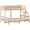 vidaXL Bunk Bed without Mattress 90x200/140x200 cm Solid Wood