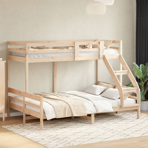 vidaXL Bunk Bed without Mattress 90x200/140x200 cm Solid Wood