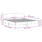 vidaXL Bed Frame without Mattress White 200x200 cm Solid Wood Pine