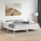 vidaXL Bed Frame without Mattress White 200x200 cm Solid Wood Pine
