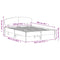 vidaXL Bed Frame without Mattress 140x200 cm Solid Wood Pine