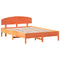 vidaXL Bed Frame without Mattress Wax Brown 140x200 cm Solid Wood Pine