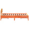 vidaXL Bed Frame without Mattress Wax Brown 140x200 cm Solid Wood Pine