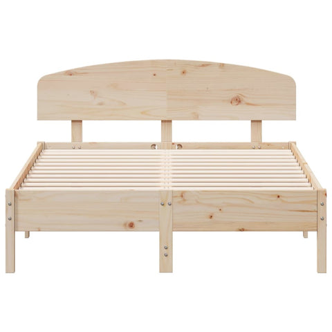 vidaXL Bed Frame without Mattress 140x190 cm Solid Wood Pine