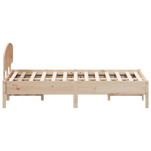 vidaXL Bed Frame without Mattress 140x190 cm Solid Wood Pine