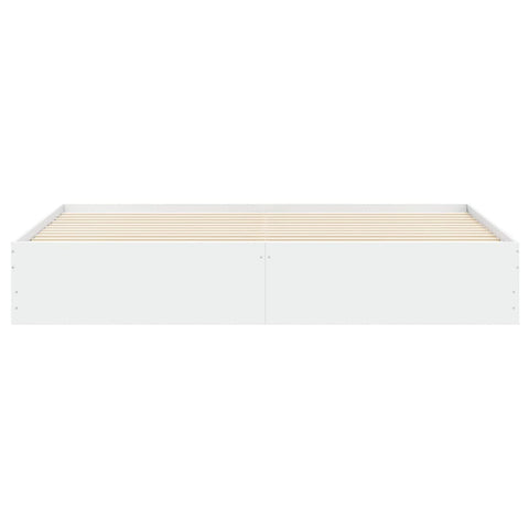 vidaXL Bed Frame with Drawers without Mattress White 200x200 cm