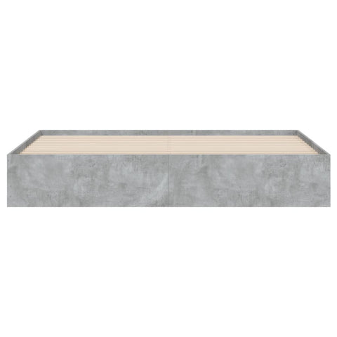 vidaXL Bed Frame with Drawers without Mattress Concrete Grey 180x200 cm Super King