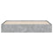 vidaXL Bed Frame with Drawers without Mattress Concrete Grey 180x200 cm Super King