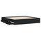 vidaXL Bed Frame with Drawers without Mattress Black 160x200 cm