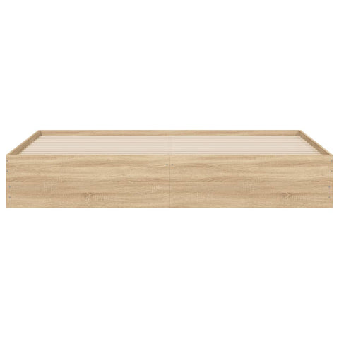 vidaXL Bed Frame with Drawers without Mattress Sonoma Oak 160x200 cm