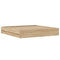 vidaXL Bed Frame with Drawers without Mattress Sonoma Oak 160x200 cm