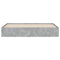 vidaXL Bed Frame with Drawers without Mattress Concrete Grey 160x200 cm