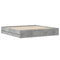 vidaXL Bed Frame with Drawers without Mattress Concrete Grey 160x200 cm
