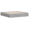 vidaXL Bed Frame with Drawers without Mattress Grey Sonoma 160x200 cm