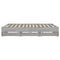 vidaXL Bed Frame with Drawers without Mattress Grey Sonoma 160x200 cm