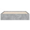 vidaXL Bed Frame with Drawers without Mattress Concrete Grey 150x200 cm King Size
