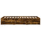 vidaXL Bed Frame with Drawers without Mattress Smoked Oak 150x200 cm King Size