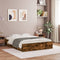vidaXL Bed Frame with Drawers without Mattress Smoked Oak 150x200 cm King Size