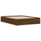 vidaXL Bed Frame with Drawers without Mattress Brown Oak 150x200 cm King Size