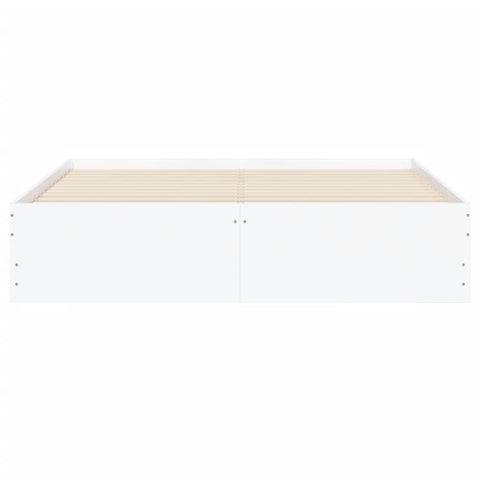 vidaXL Bed Frame with Drawers without Mattress White 140x200 cm
