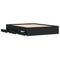 vidaXL Bed Frame with Drawers without Mattress Black 140x200 cm