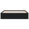 vidaXL Bed Frame with Drawers without Mattress Black 140x200 cm