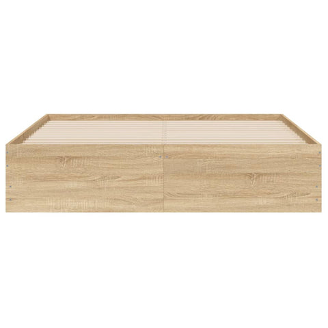 vidaXL Bed Frame with Drawers without Mattress Sonoma Oak 140x200 cm