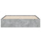 vidaXL Bed Frame with Drawers without Mattress Concrete Grey 140x200 cm
