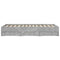 vidaXL Bed Frame with Drawers without Mattress Concrete Grey 140x200 cm