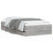 vidaXL Bed Frame with Drawers without Mattress Grey Sonoma 90x200 cm
