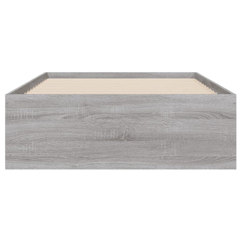 vidaXL Bed Frame with Drawers without Mattress Grey Sonoma 90x200 cm