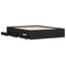 vidaXL Bed Frame with Drawers without Mattress Black 140x190 cm