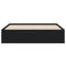 vidaXL Bed Frame with Drawers without Mattress Black 140x190 cm