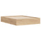 vidaXL Bed Frame with Drawers without Mattress Sonoma Oak 140x190 cm