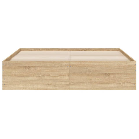 vidaXL Bed Frame with Drawers without Mattress Sonoma Oak 140x190 cm
