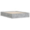 vidaXL Bed Frame with Drawers without Mattress Concrete Grey 140x190 cm