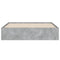 vidaXL Bed Frame with Drawers without Mattress Concrete Grey 140x190 cm