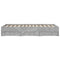 vidaXL Bed Frame with Drawers without Mattress Concrete Grey 140x190 cm