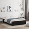 vidaXL Bed Frame with Drawers without Mattress Black 135x190 cm Double