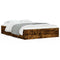 vidaXL Bed Frame with Drawers without Mattress Smoked Oak 135x190 cm Double